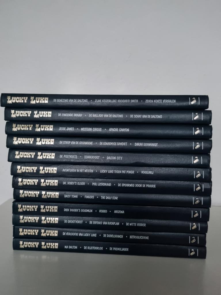 Lucky Luke Collectie - 12 Luxe Hardcover Stripboeken, Boeken, Stripboeken, Meerdere stripboeken, Ophalen, Zo goed als nieuw, Morris