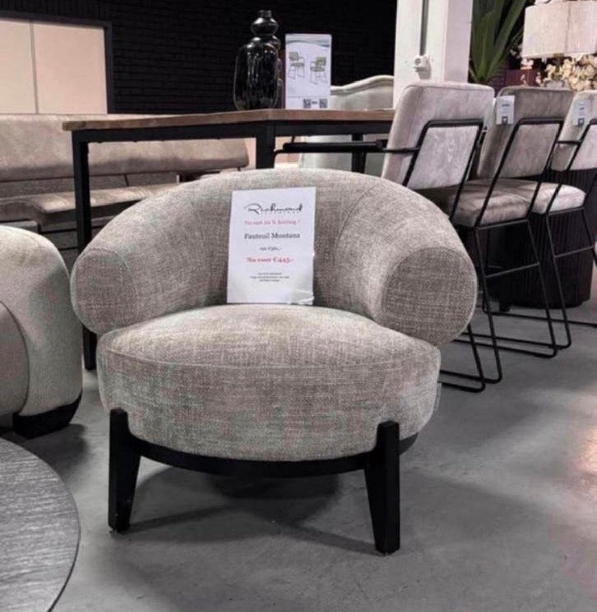 Fauteuil Montana richmond Interiors SALE, Huis en Inrichting, Ophalen, Zo goed als nieuw, 75 tot 100 cm