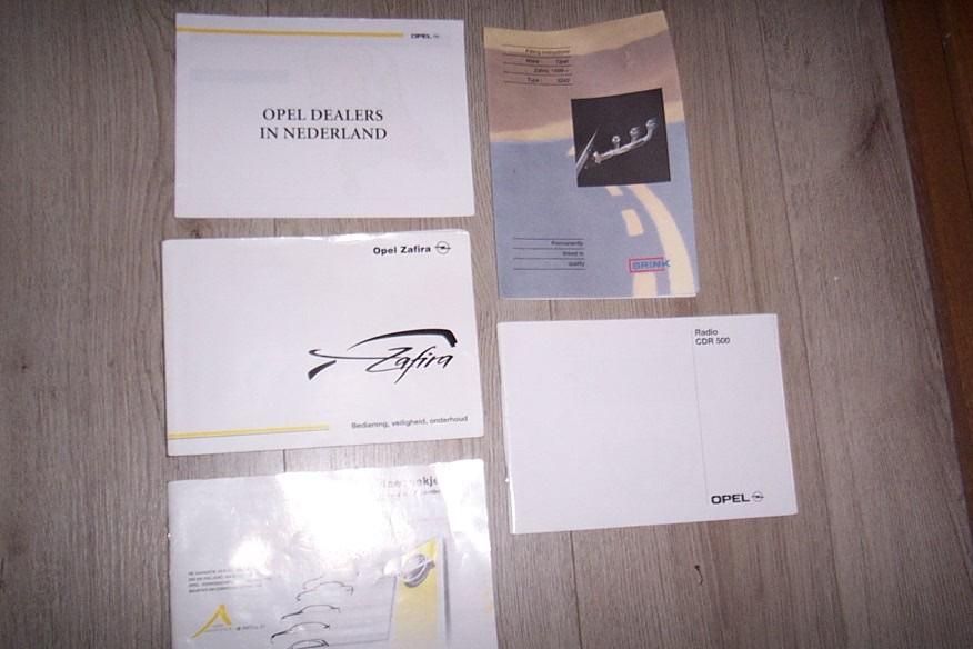 Gebruikershandleiding+div OPEL ZAFIRA type A   1999/2005, Ophalen of Verzenden