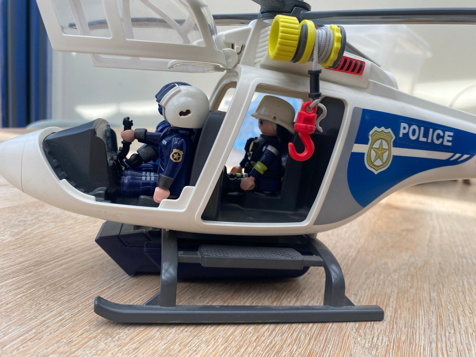 Playmobil Politie Helikopter met 2 Figuren, Ophalen, Gebruikt, Complete set, Voertuig