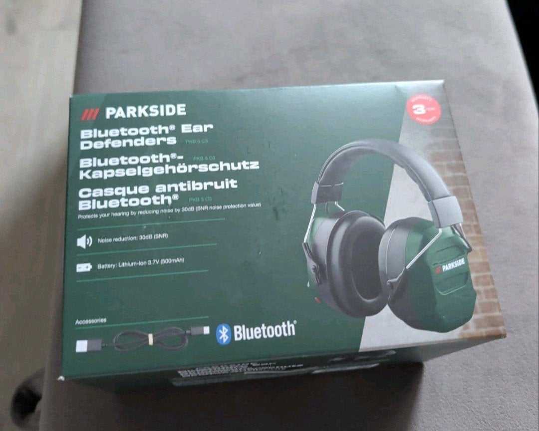 Parkside Bluetooth Gehoorbeschermer - Nieuw in doos, Audio, Tv en Foto, Gehoorbeschermer, Nieuw, Draadloos, Groen