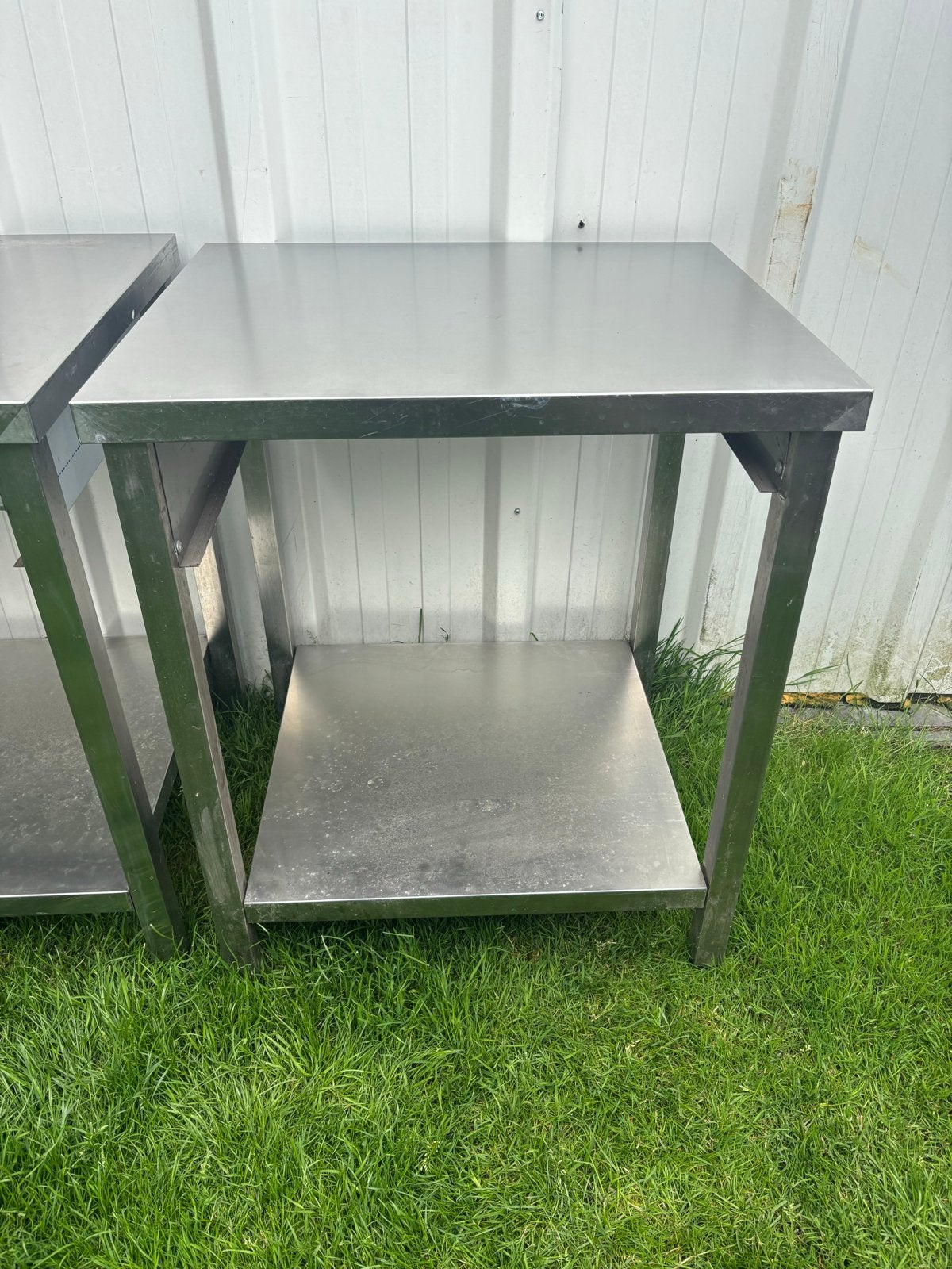 RVS Werktafel met Verstelbare Poten - L70xB60xH85, Ophalen of Verzenden