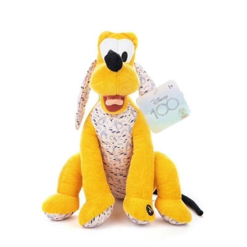 Pluto pluche Knuffel met Geluid - 30 cm - Disney, Disney, Disney, Geel, Met geluid
