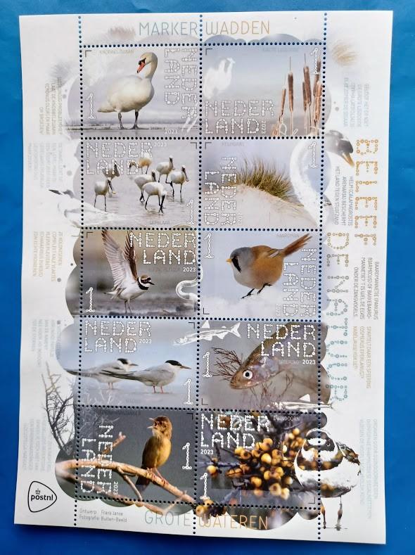 NVPH V4075-4084 Beleef de Natuur Marker Wadden - 2023, Verzenden, Na 1940, Postfris