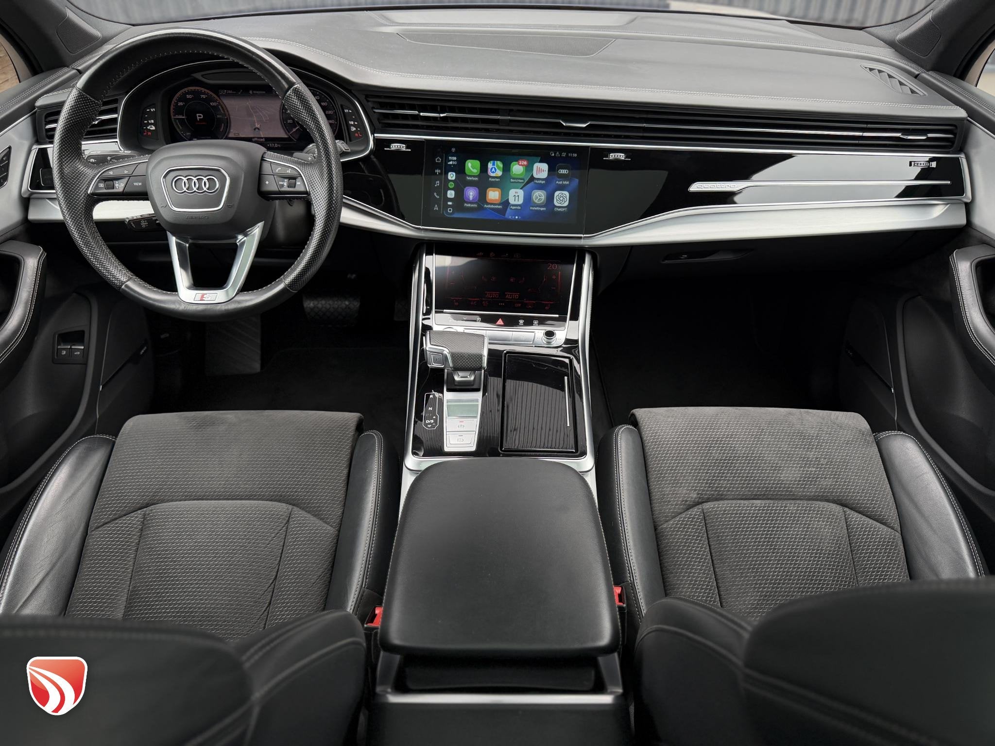 Audi Q7 60 TFSI e quattro Competition 456pk | Pano | LED Mat, Auto's, Automaat, 14 kWh, Gebruikt, Euro 6