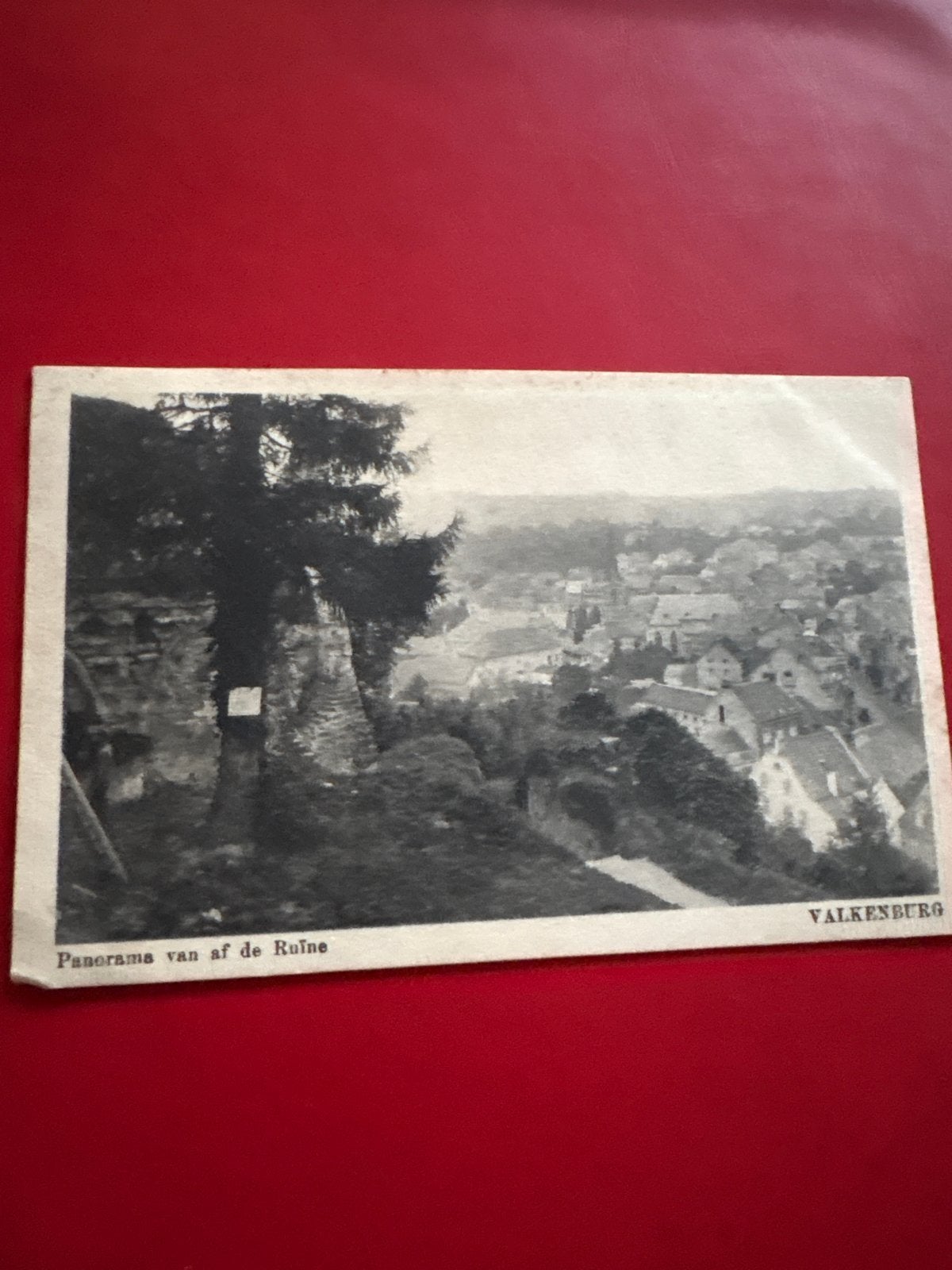 Oude briefkaart Valkenburg - Panorama vanaf de Ruïne, Verzamelen, Ansichtkaarten | Nederland, Ophalen of Verzenden, Voor 1920