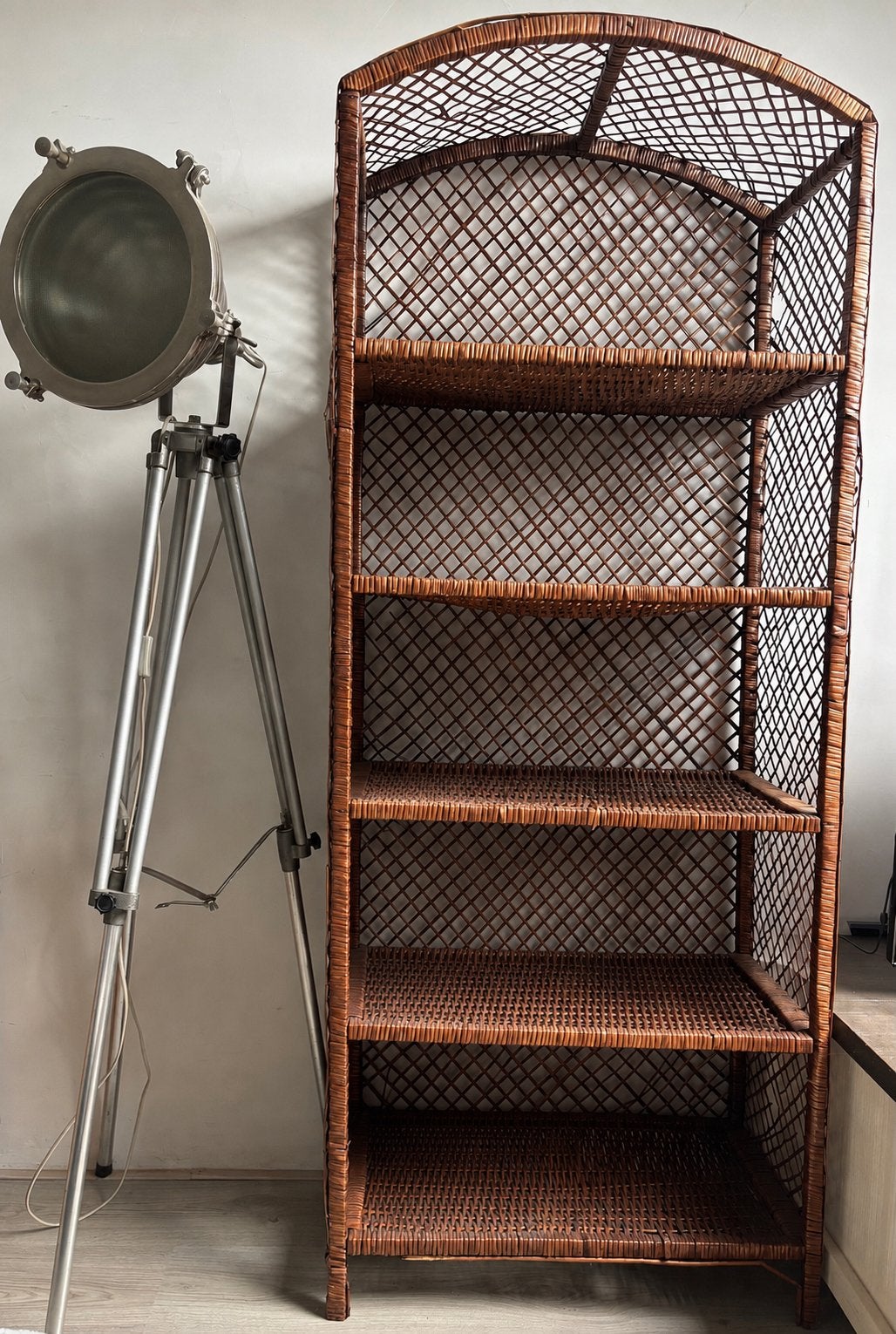 Vintage rotan kast - Boho stijl, Huis en Inrichting, Ophalen, Gebruikt, 50 tot 100 cm, 150 tot 200 cm