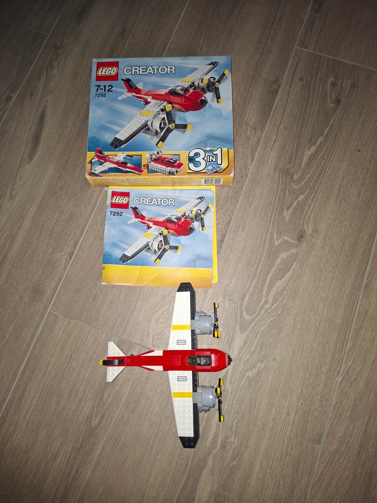LEGO Creator 7292 Propeller Vliegtuig 3-in-1, Ophalen of Verzenden, Zo goed als nieuw, Overige merken