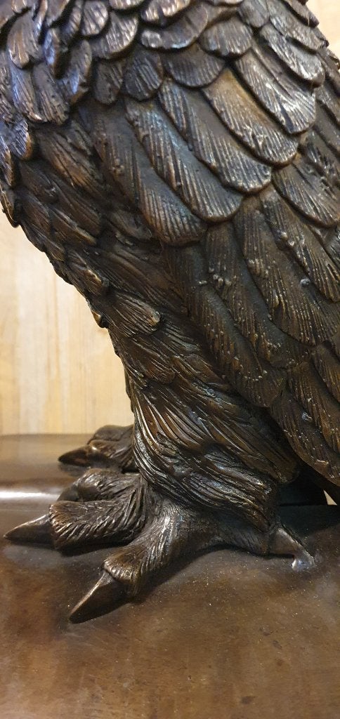 WIJZE UIL / BRONZEN BEELD / opruiming!!, Nieuw, Info@huisentuindecoratiemarie.nl, Huis en tuin decoratie marie, Dierenbeeld