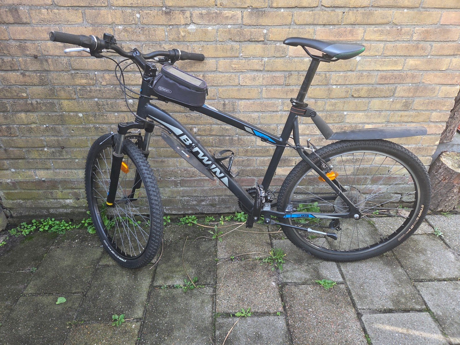 B'Twin Rockrider 340 met leuke upgrades, Gebruikt, Hardtail, 49 tot 53 cm, Ophalen