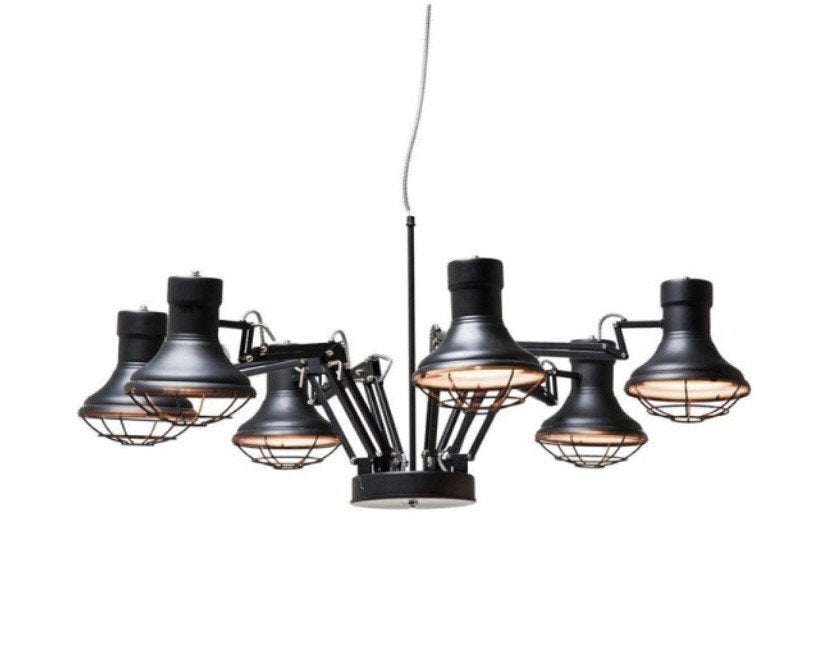 Kare Design Spider Multi 6L Verstelbare Hanglamp Zwart, Ophalen, Nieuw, Metaal, E27 (groot)