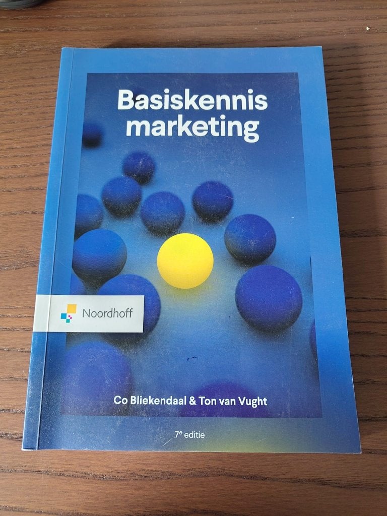 Basiskennis Marketing 7e druk, Boeken, Noordhoff, Ophalen of Verzenden, Zo goed als nieuw, Bedrijfseconomie of M&O