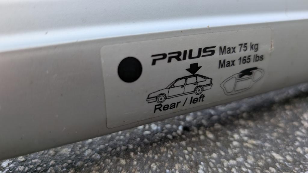 Dakdragers voor Toyota Prius (max. 75 kg), Ophalen, Gebruikt