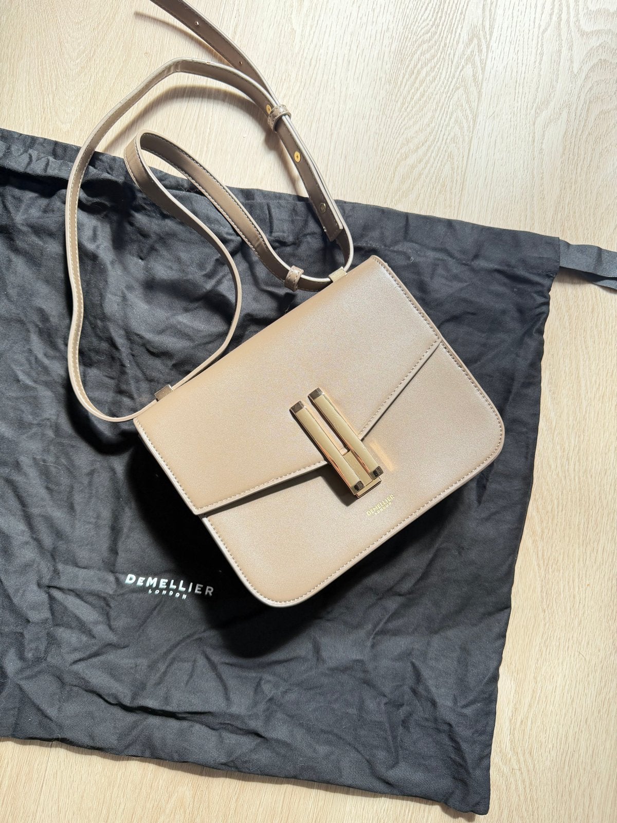 DeMellier London Vancouver tas - Zo goed als nieuw, Ophalen of Verzenden, Zo goed als nieuw, Beige, Schoudertasje