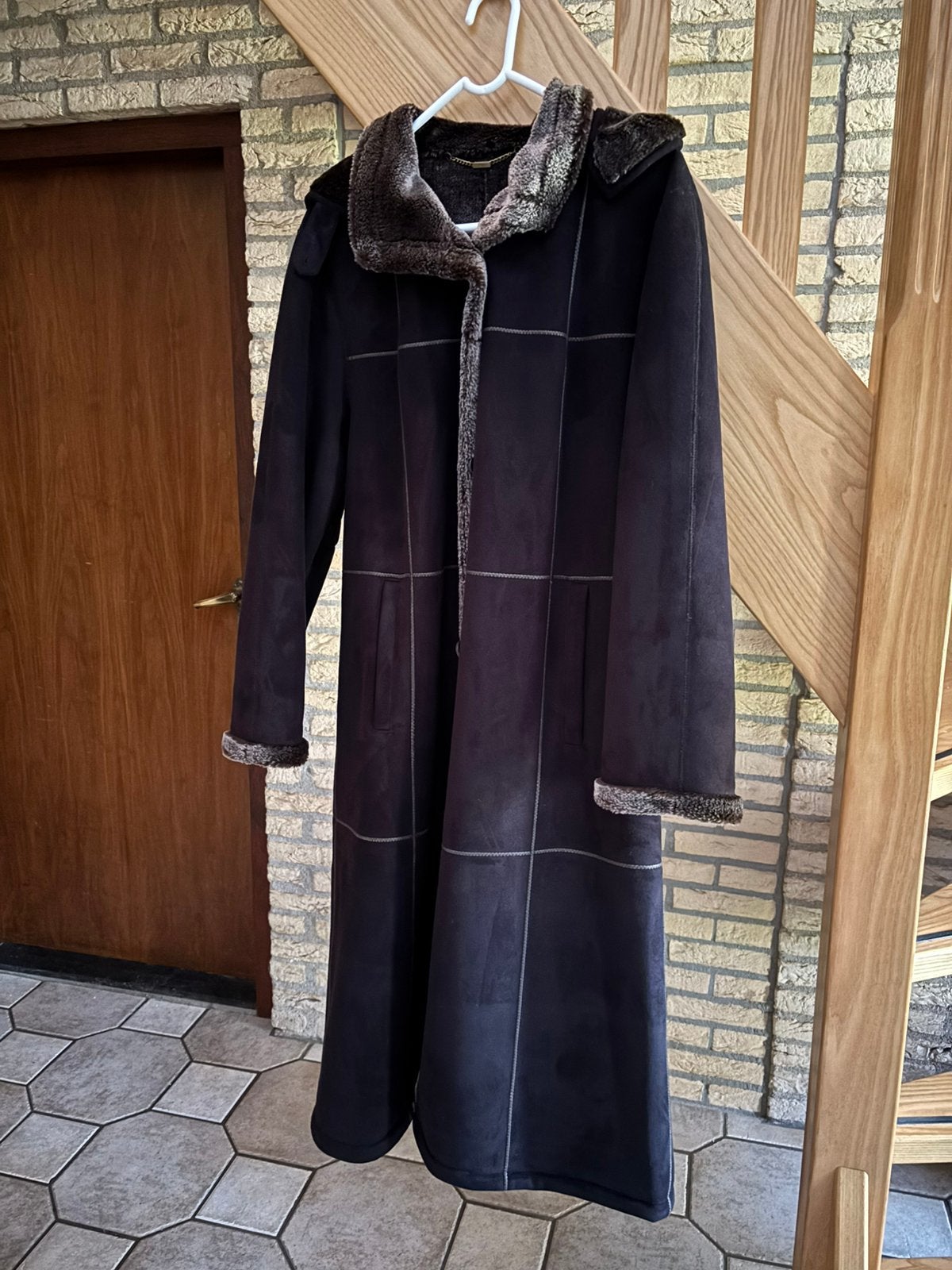 Baronia Polar Luxe lange winterjas- mantel maat 38, Ophalen of Verzenden, Zo goed als nieuw, Maat 38/40 (M), Bruin