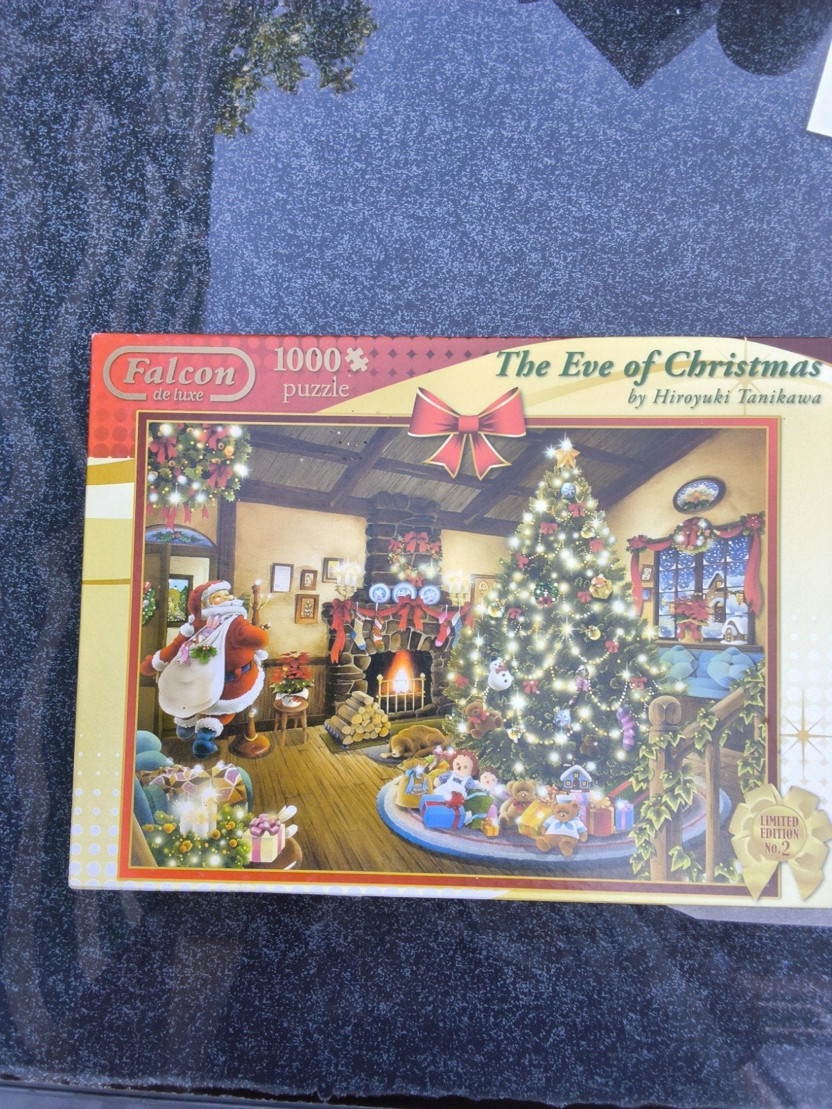Falcon De Luxe Kerstpuzzel - The Eve of Christmas 1000 st., Ophalen of Verzenden, 500 t/m 1500 stukjes, Gebruikt, Legpuzzel