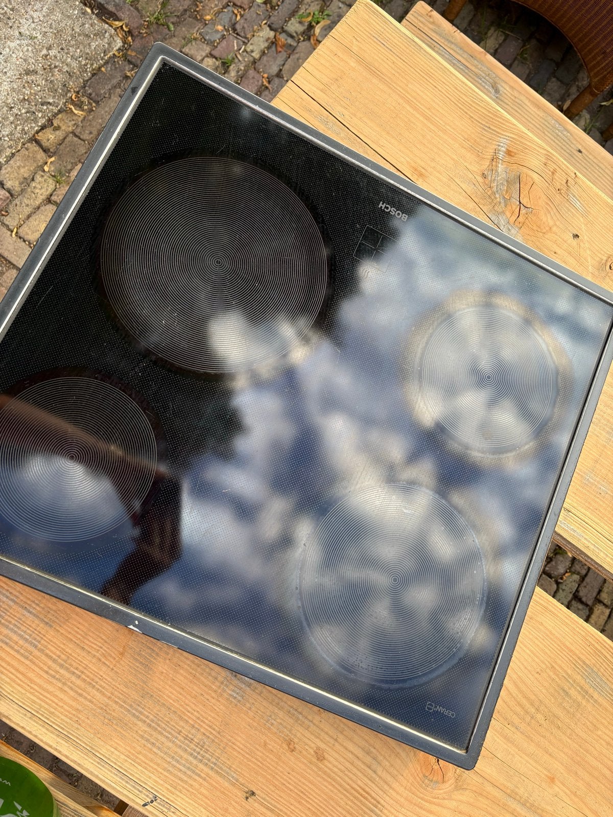 Bosch elektrische combi-oven en kookplaat, Ophalen, Gebruikt, Hete lucht, 60 cm of meer