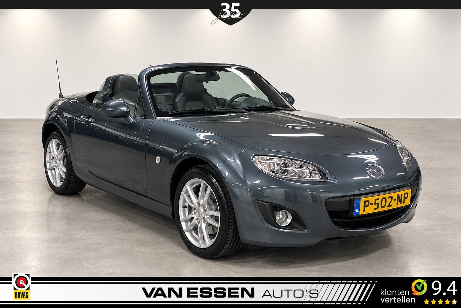 Mazda MX-5 Roadster Coupé 1.8 TS+ Hardtop Leder Airco Carpl, Auto's, Achterwielaandrijving, Gebruikt, 4 cilinders, Cabriolet