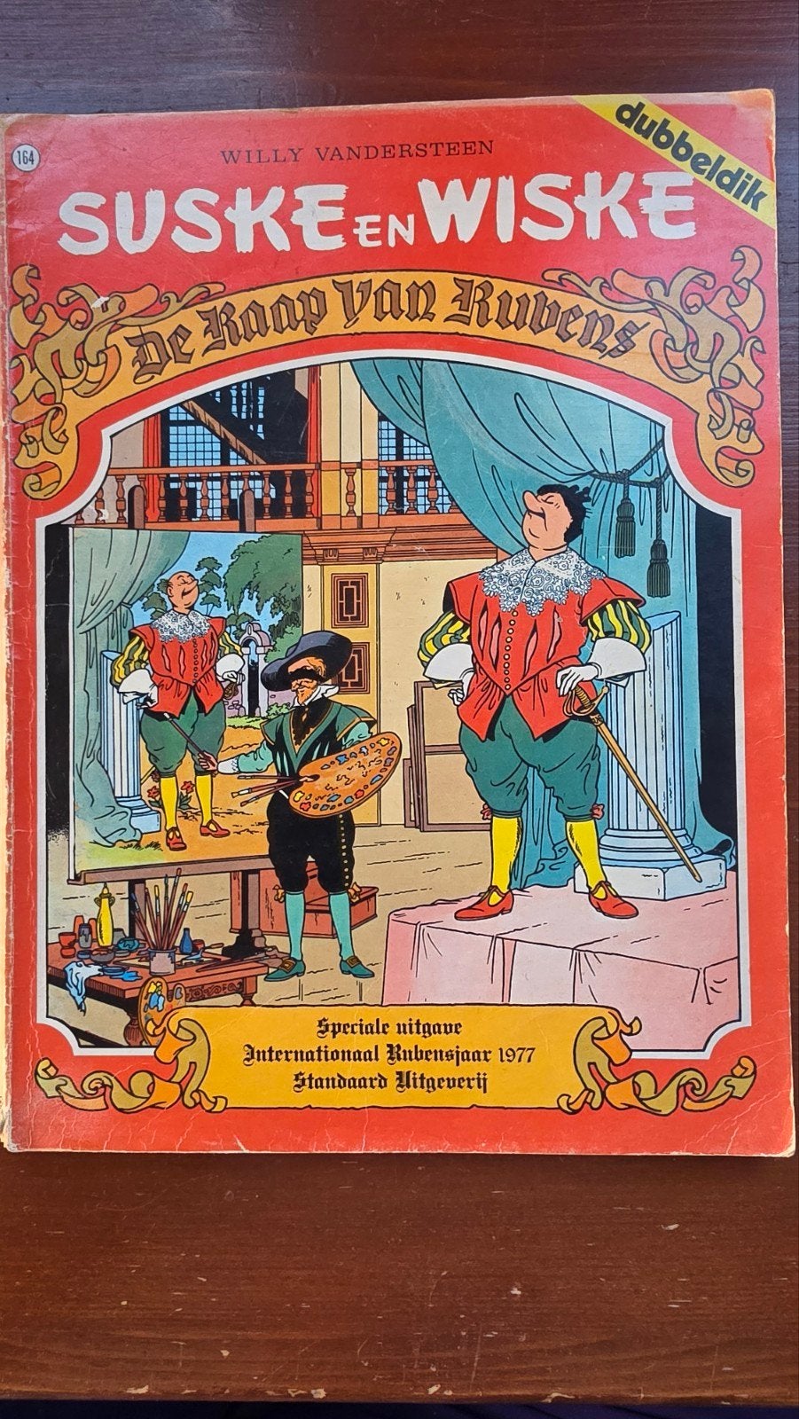 Suske en Wiske - De Raap van Rubens (1977, Dubbeldik), Gelezen, Willie Vandersteen, Eén stripboek, Ophalen of Verzenden