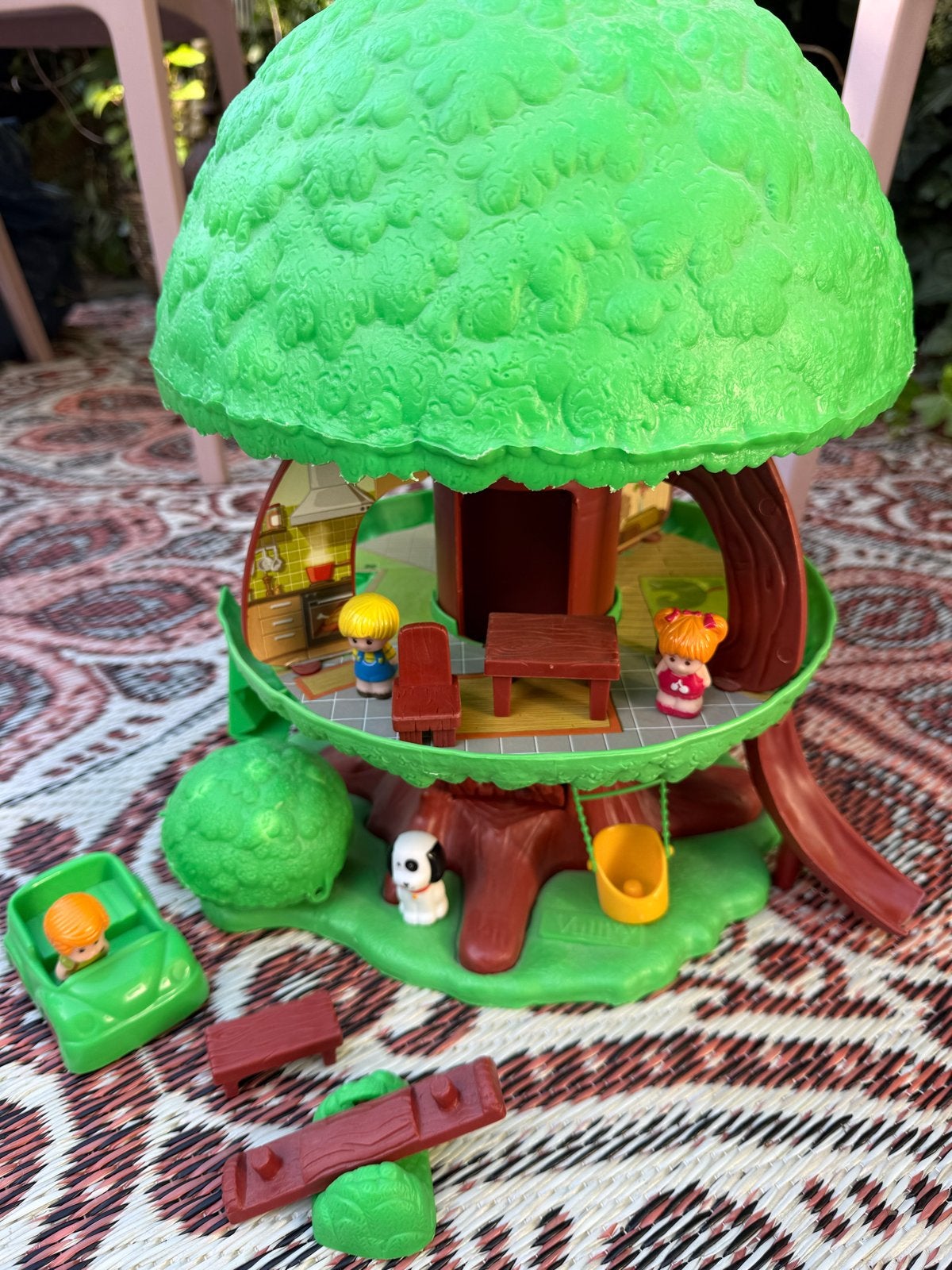Vintage Vulli Boomhuis Poppenhuis met Accessoires, Ophalen of Verzenden, Zo goed als nieuw, Poppenhuis