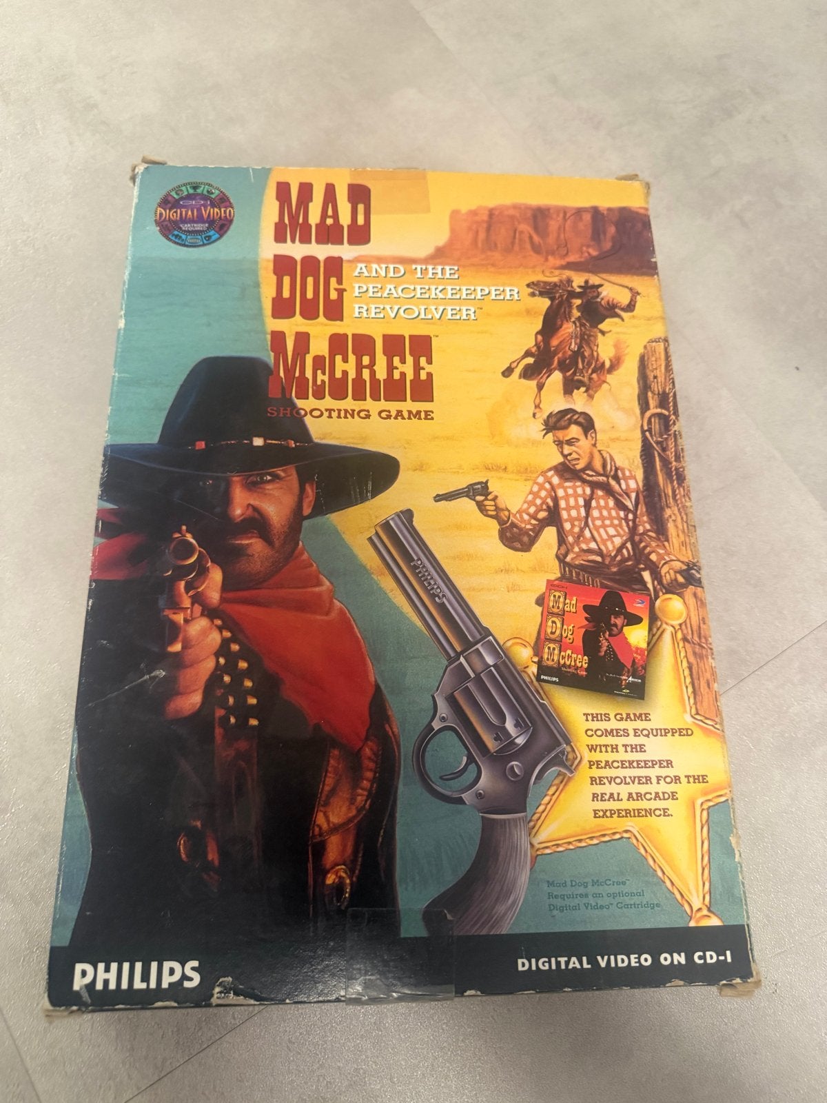 Mad Dog McCree & The Peacekeeper Revolver Philips CD-i, Spelcomputers en Games, Gebruikt, Shooter, 1 speler, Ophalen of Verzenden