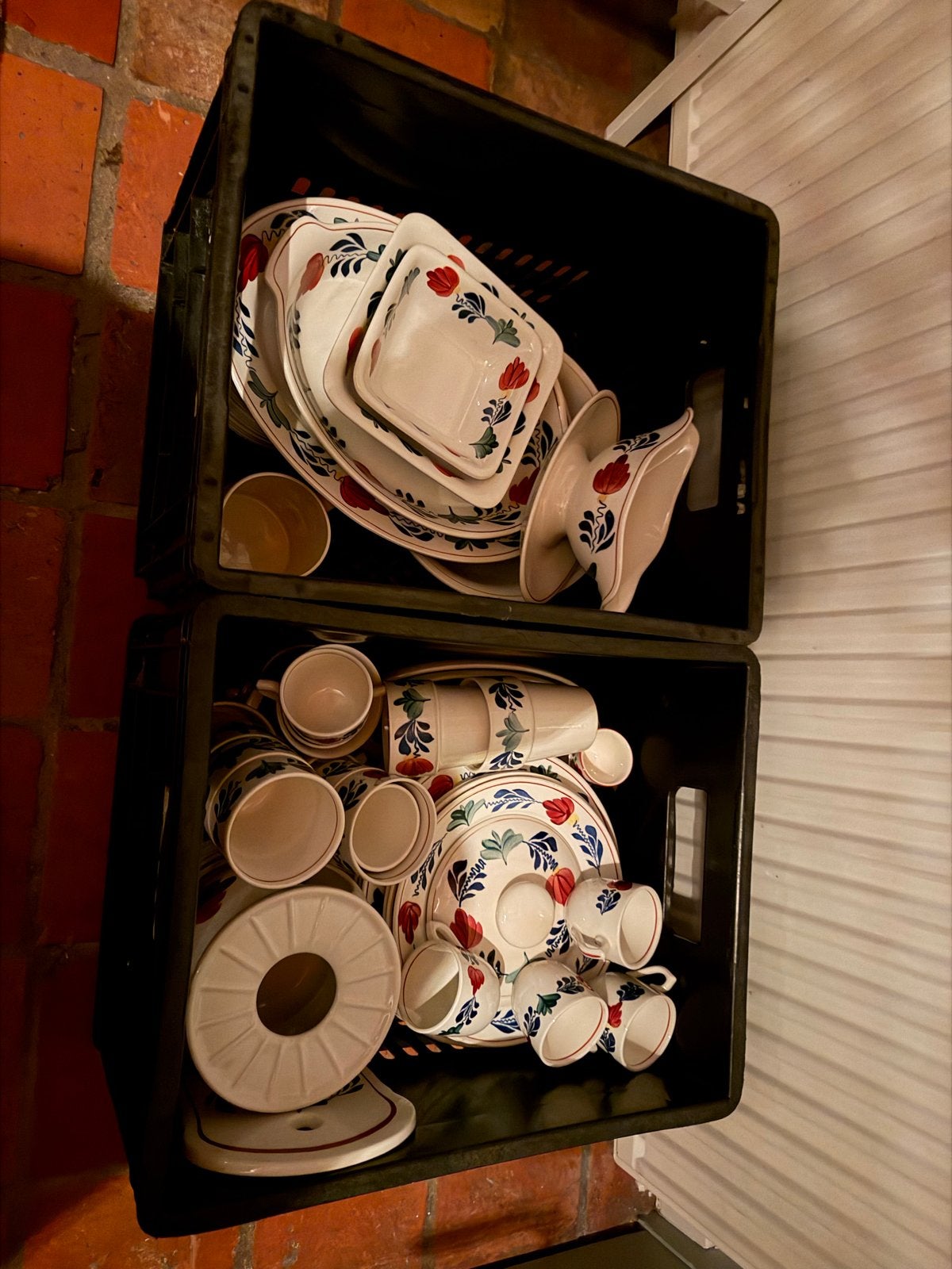 Groot Boerenbont servies, Ophalen, Overige merken, Keramiek, Landelijk/Boerenbont