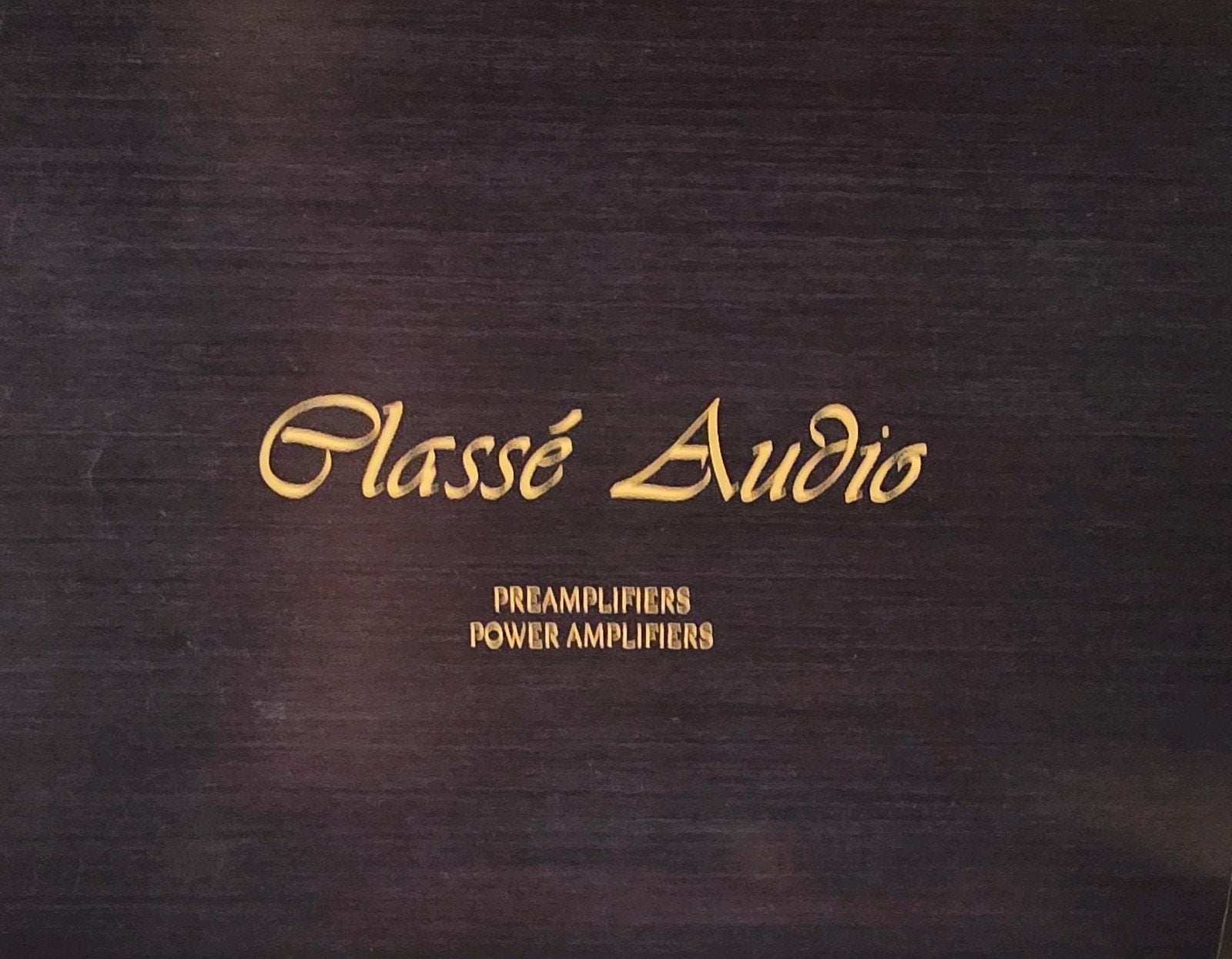 Classe Audio Amplifier DR-8 maunual én Vintage posters, Audio, Tv en Foto, Ophalen of Verzenden, Overige merken