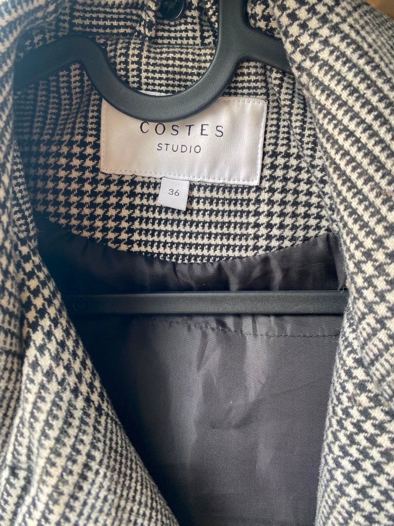 Costes Studio geruite jas maat 36, Ophalen, Meerkleurig, Zo goed als nieuw, Costes Studio