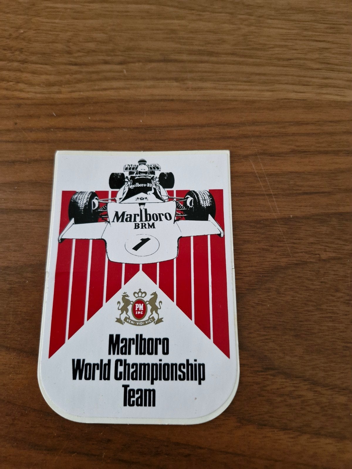 Vintage Marlboro BRM F1 Sticker - World Championship Team, Verzamelen, Ophalen of Verzenden, Zo goed als nieuw, Auto of Motor