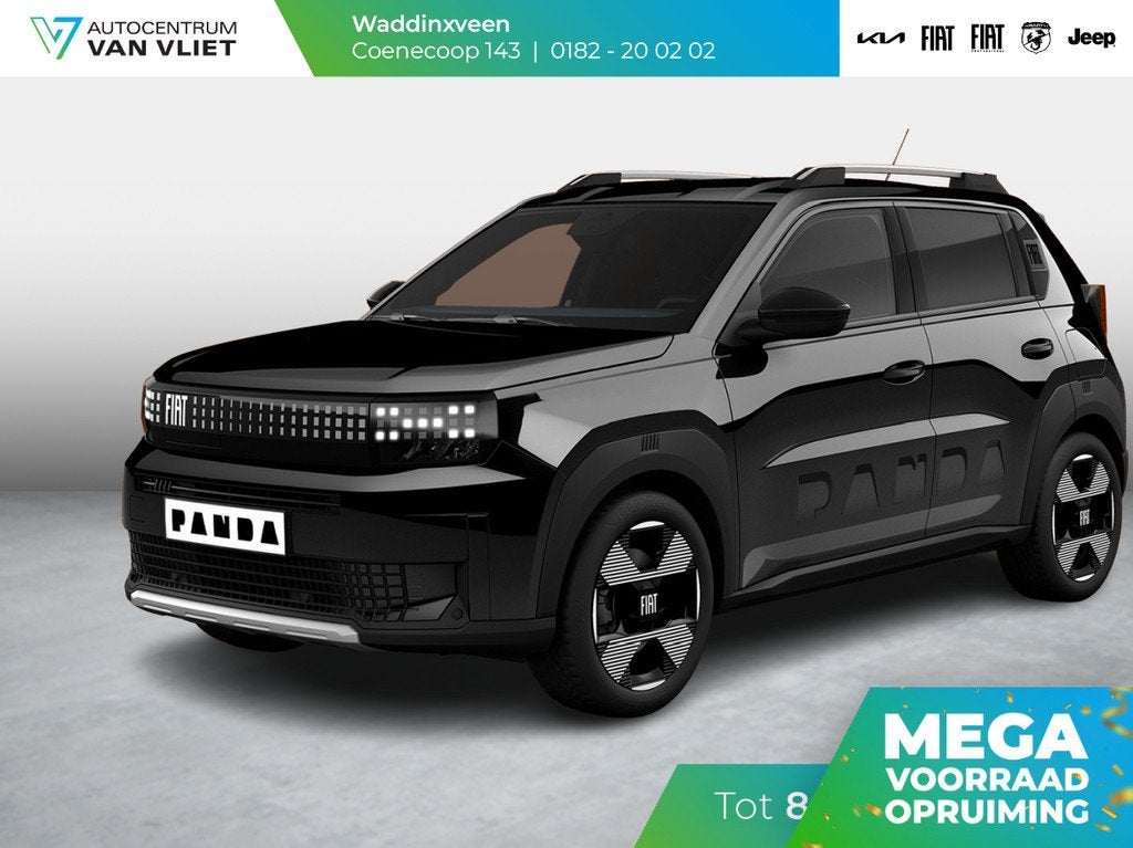 Fiat Grande Panda La Prima 11 kW 44 kWh | Uit voorraad lever, Auto's, Fiat, Stof, Huisgarantie, Panda, Origineel Nederlands