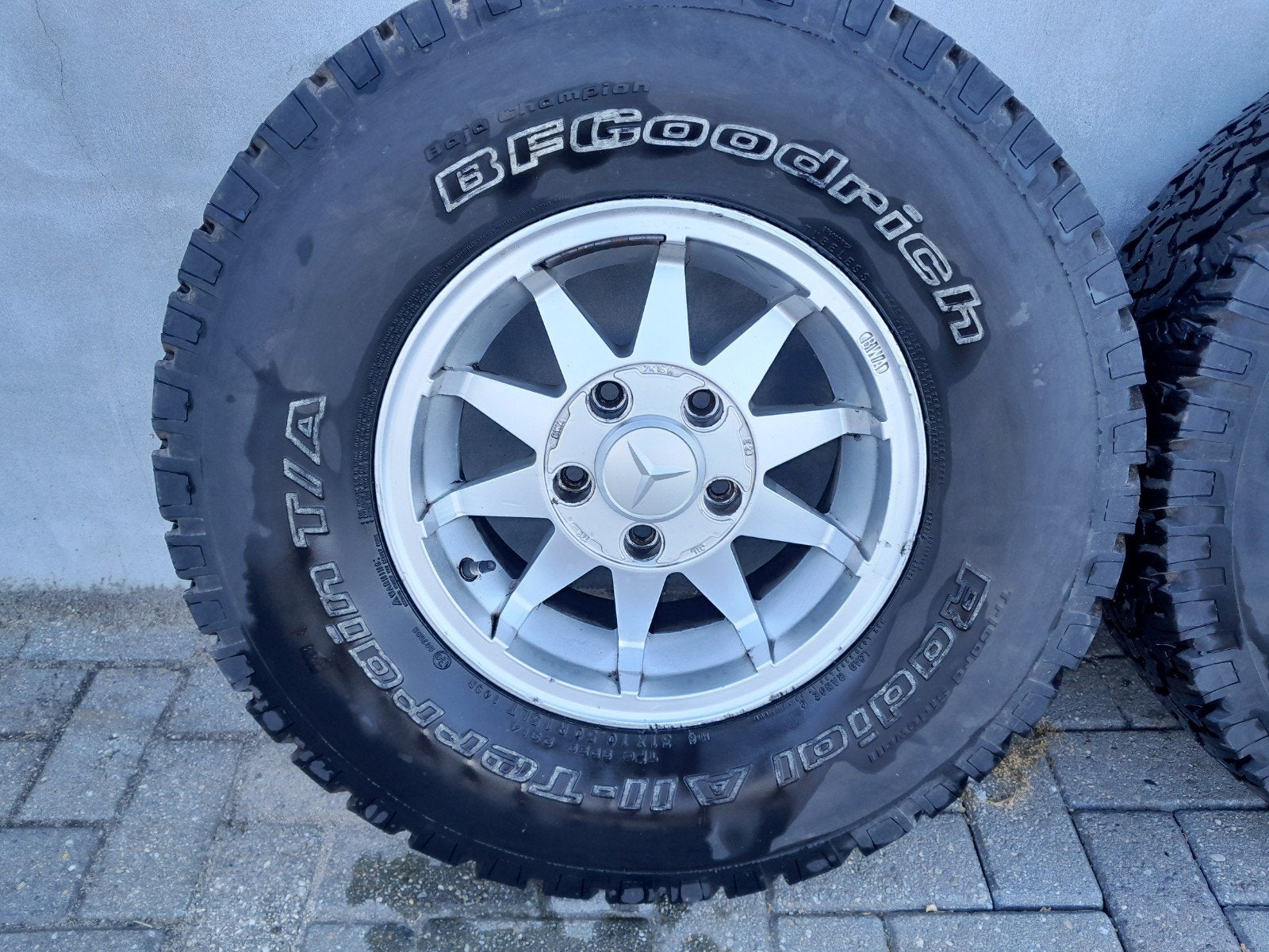 wielen velgen mercedes g klasse 15 inch w460 w461 300gd 280g, Ophalen, Gebruikt, Voor, Motorkap