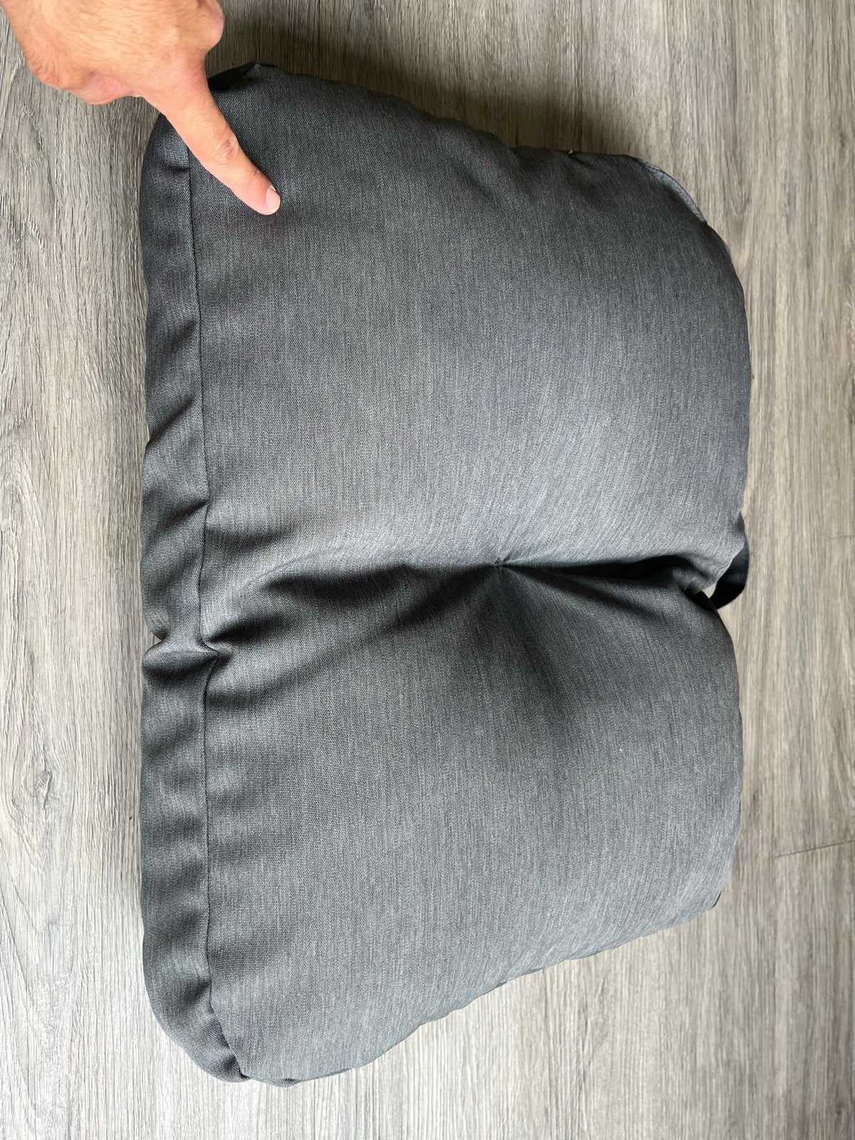 6x Grijze kussens voor pallet lounge of comfy hoeken, Ophalen, Palletkussen, Zo goed als nieuw, Grijs