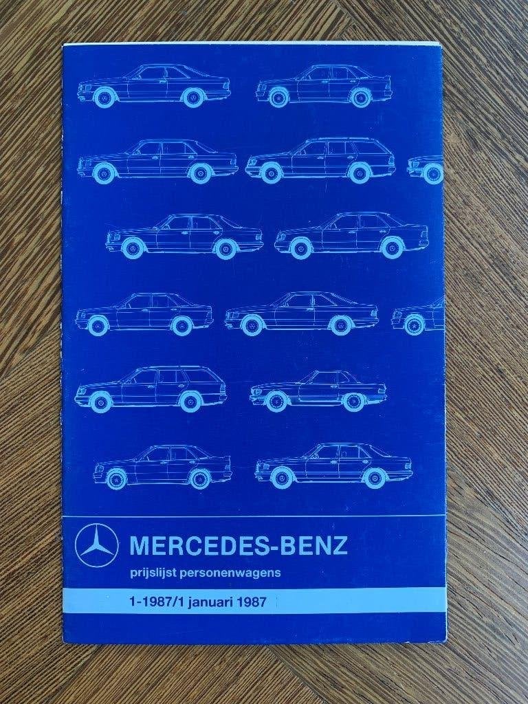 Prijslijst Mercedes-Benz personenwagens januari 1987, Nieuw, Mercedes-Benz, Mercedes, Ophalen of Verzenden