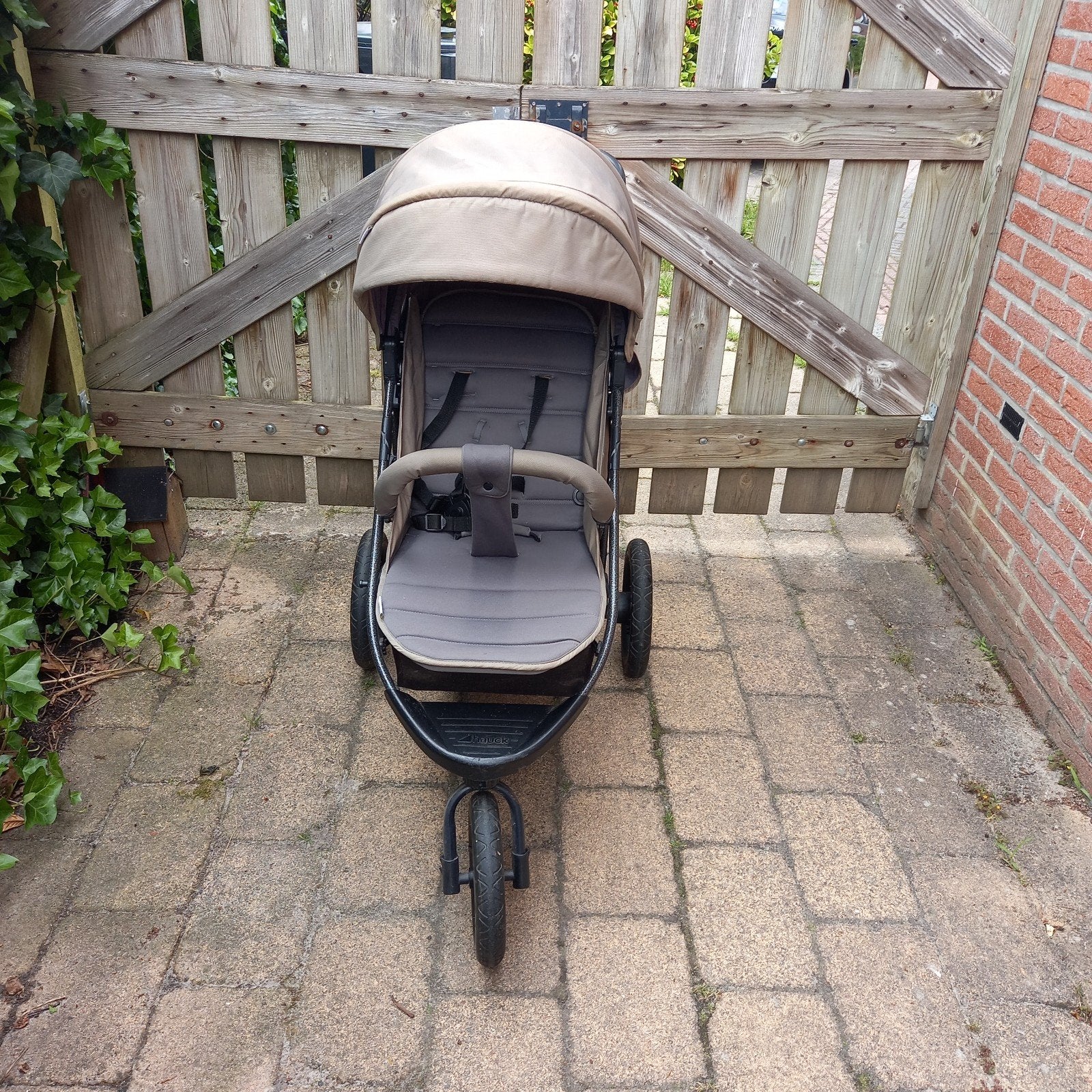 Hauck Rapid 3 kinderwagen - Beige/Zwart, Ophalen, Gebruikt, Kinderwagen, Overige merken