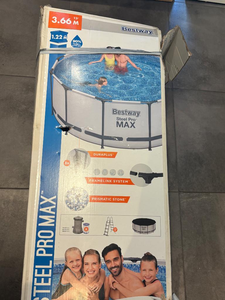 Bestway steel pro Max zwembad, Tuin en Terras, Ophalen