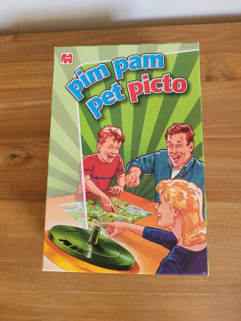 Pim Pam Pet Picto, Hobby en Vrije tijd, Gezelschapsspellen | Bordspellen, Een of twee spelers, Ophalen of Verzenden, Zo goed als nieuw