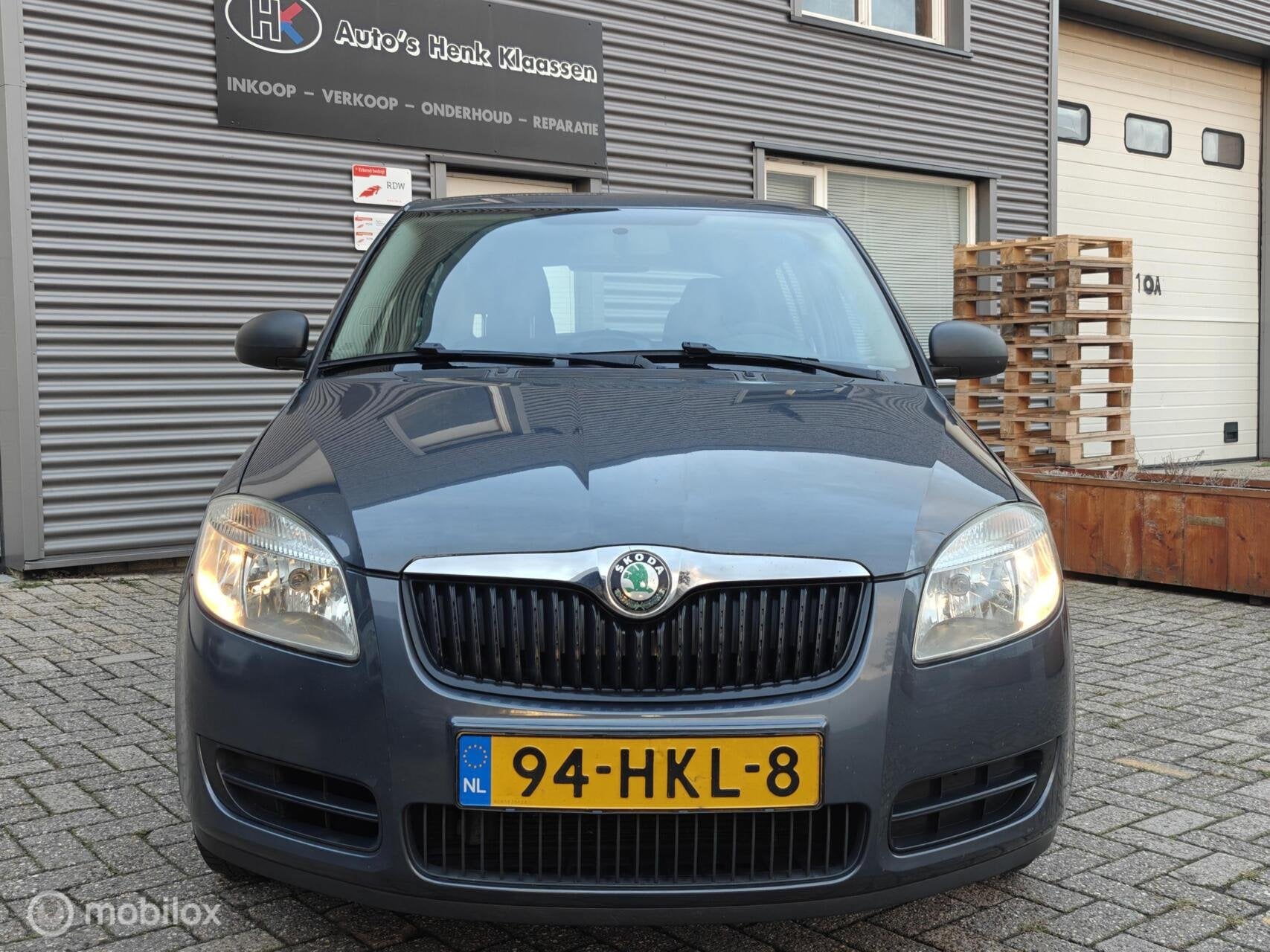 Skoda Fabia 1.2-12v HP 69pk Plus Airco elRamen CDV Stuurbekr, Auto's, Metallic lak, 1198 cc, Origineel Nederlands, Bedrijf