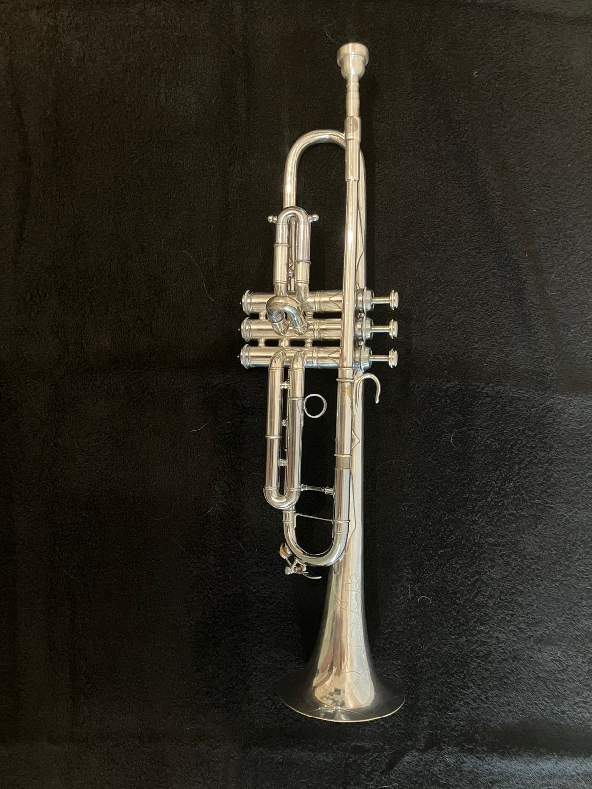 Vintage narrow wrap “peashooter“ trompet, Muziek en Instrumenten, Ophalen, Gebruikt, Koperblazer, Met koffer of draagtas