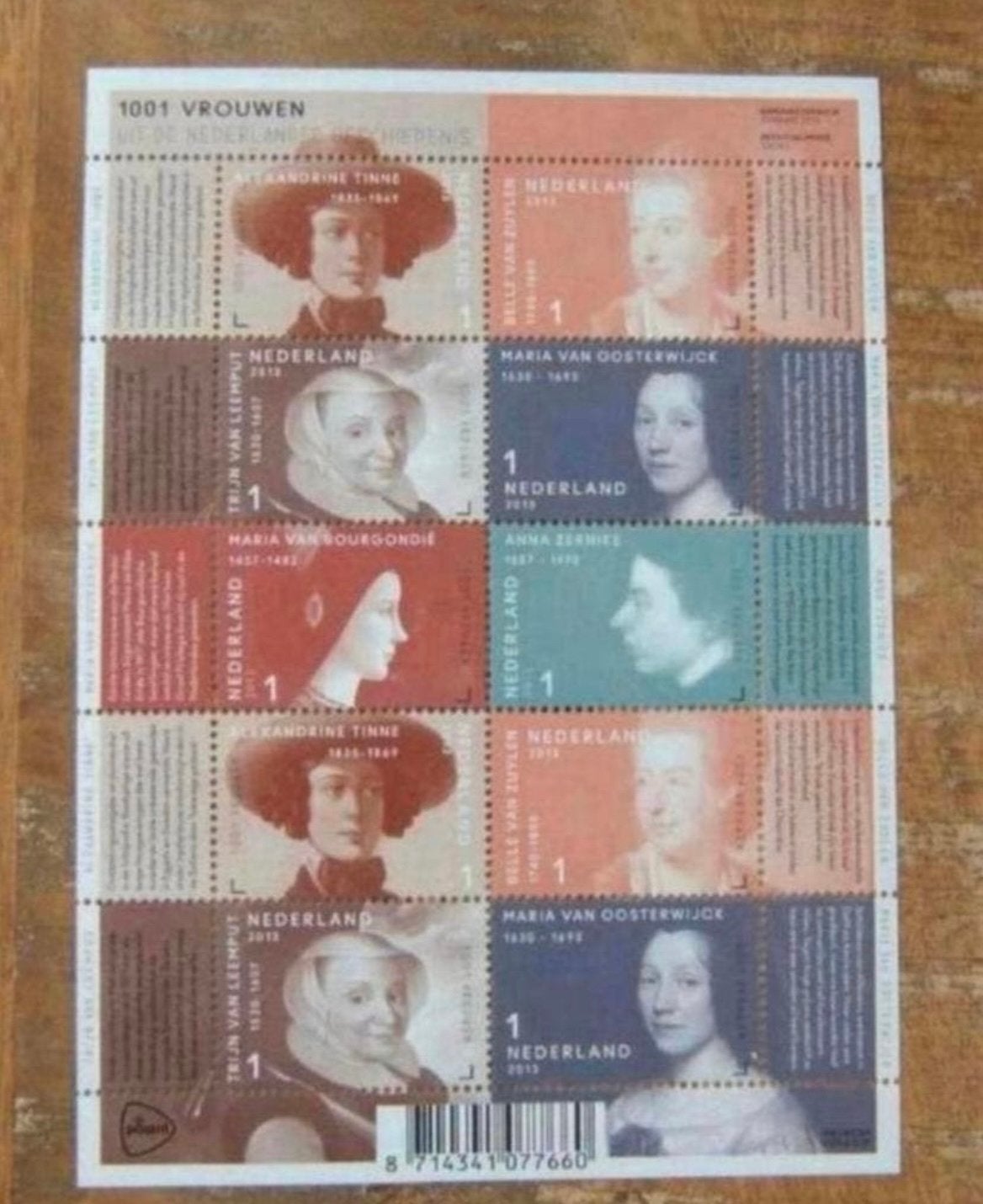 2013 Vel 1001 Vrouwen NVPH V3048-3053 Postfris., Ophalen of Verzenden, Na 1940, Postfris