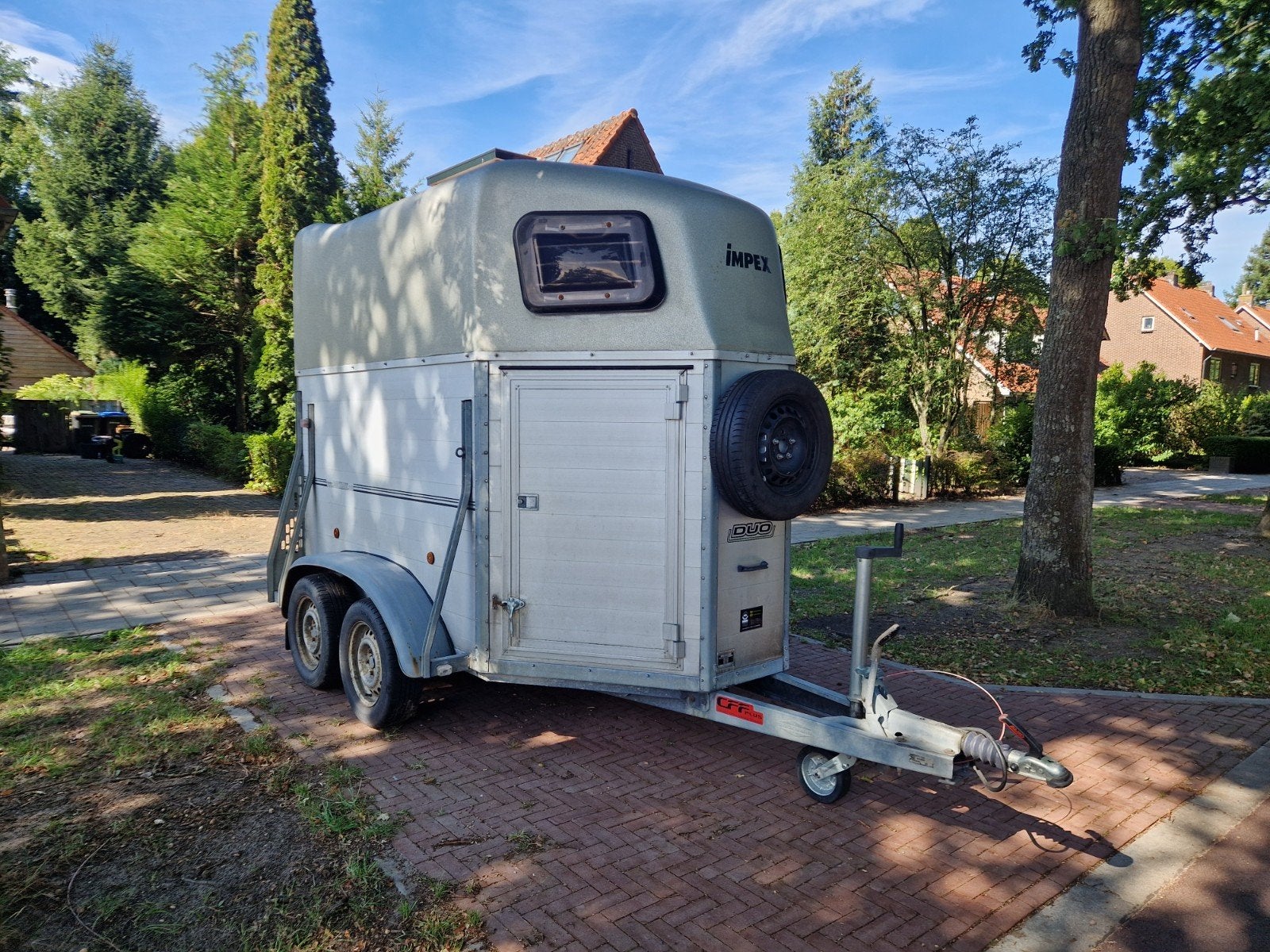 Böckmann 2-paards trailer, Ophalen