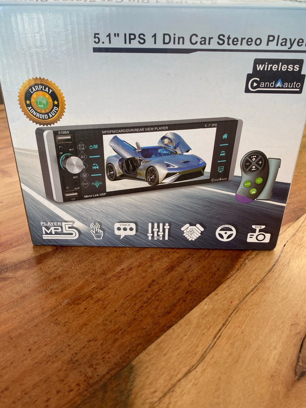 5.1" IPS 1 Din Autoradio Speler met Carplay & Android Auto, Ophalen of Verzenden, Nieuw
