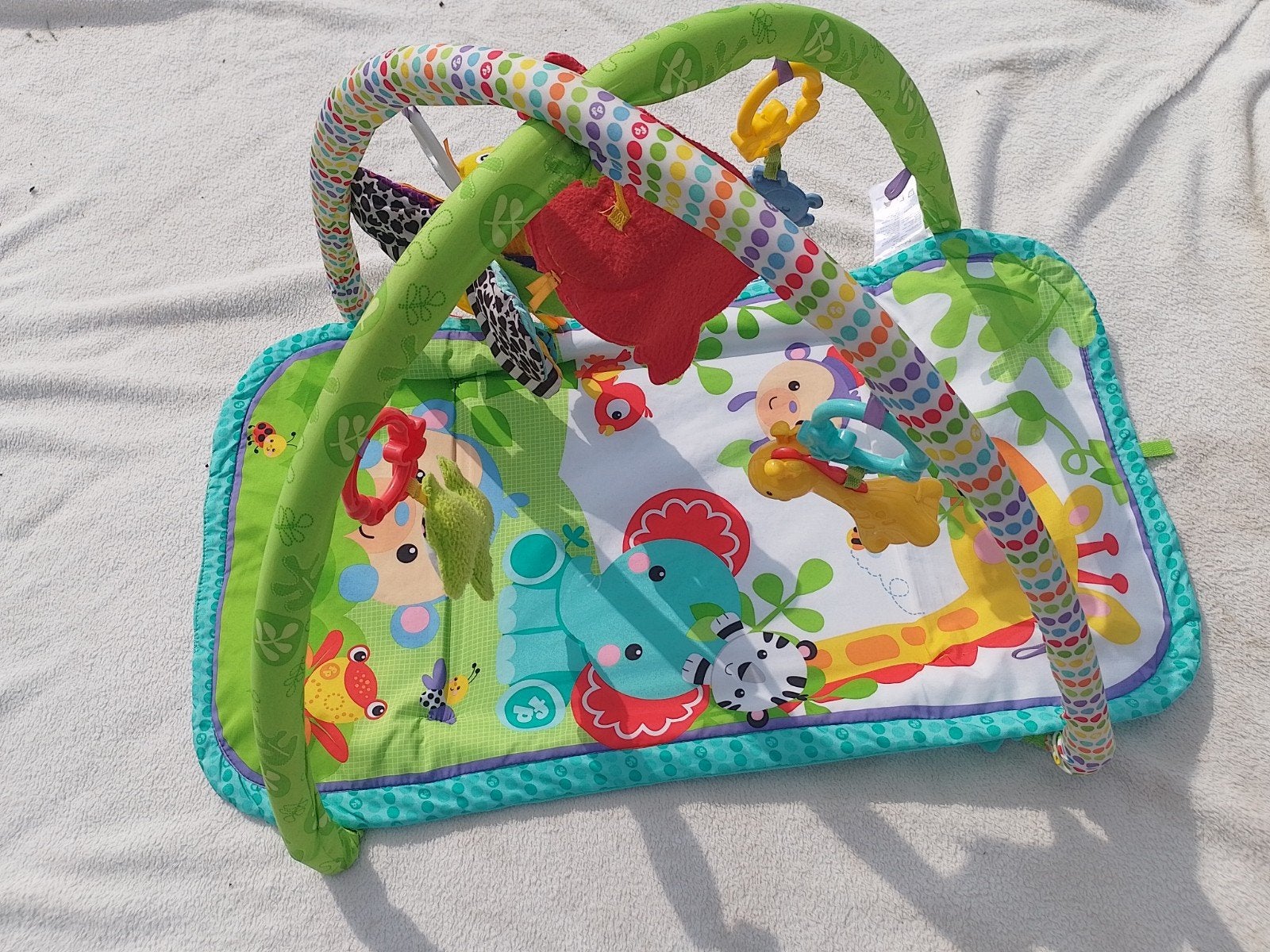 Fisher-Price Speelkleed met Babygym - Jungle Thema, Kinderen en Baby's, Ophalen of Verzenden, Gebruikt, Speelkleed