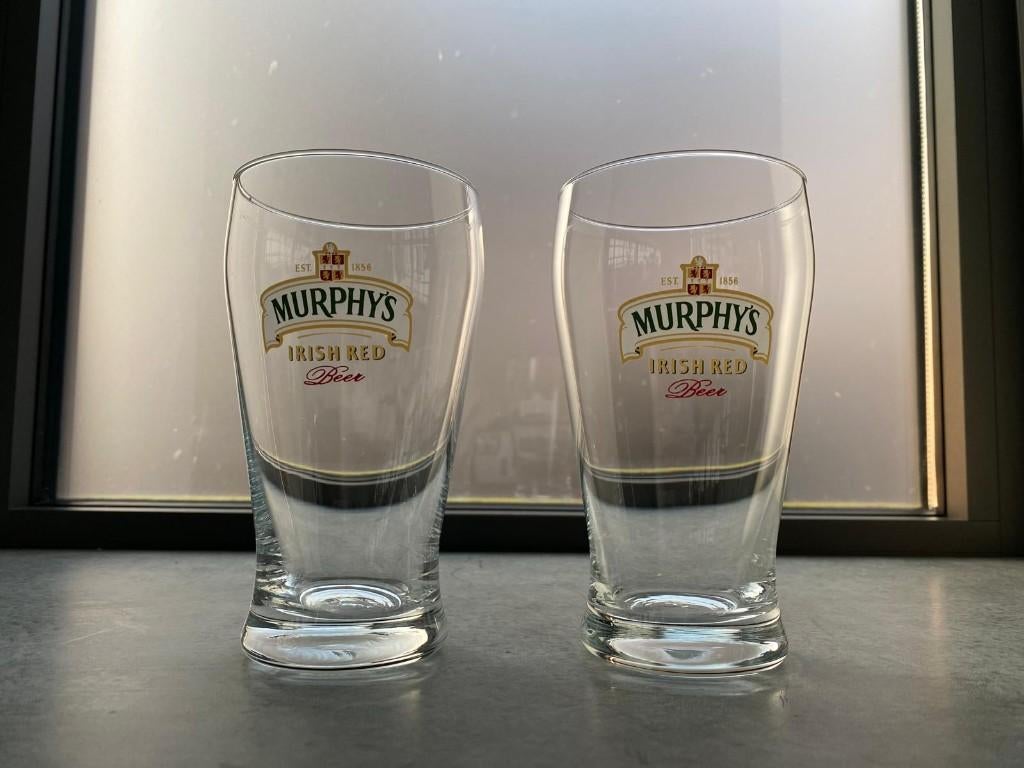 set van 2 Murphy's glazen, Verzamelen, Ophalen of Verzenden, Nieuw, Glas of Glazen, Overige merken