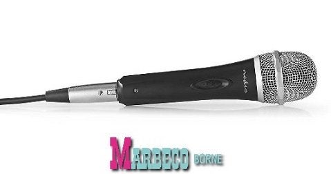 Dynamische microfoon incl. Kabel en Koffertje, Nedis, Nieuw, Info@marbeco.nl, Zangmicrofoon