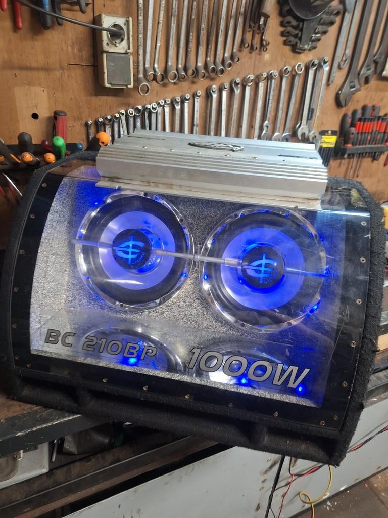 Zeldzame Excalibur Dual 10 inch Subwoofer & Lanzar Vibe 421, Auto diversen, Ophalen