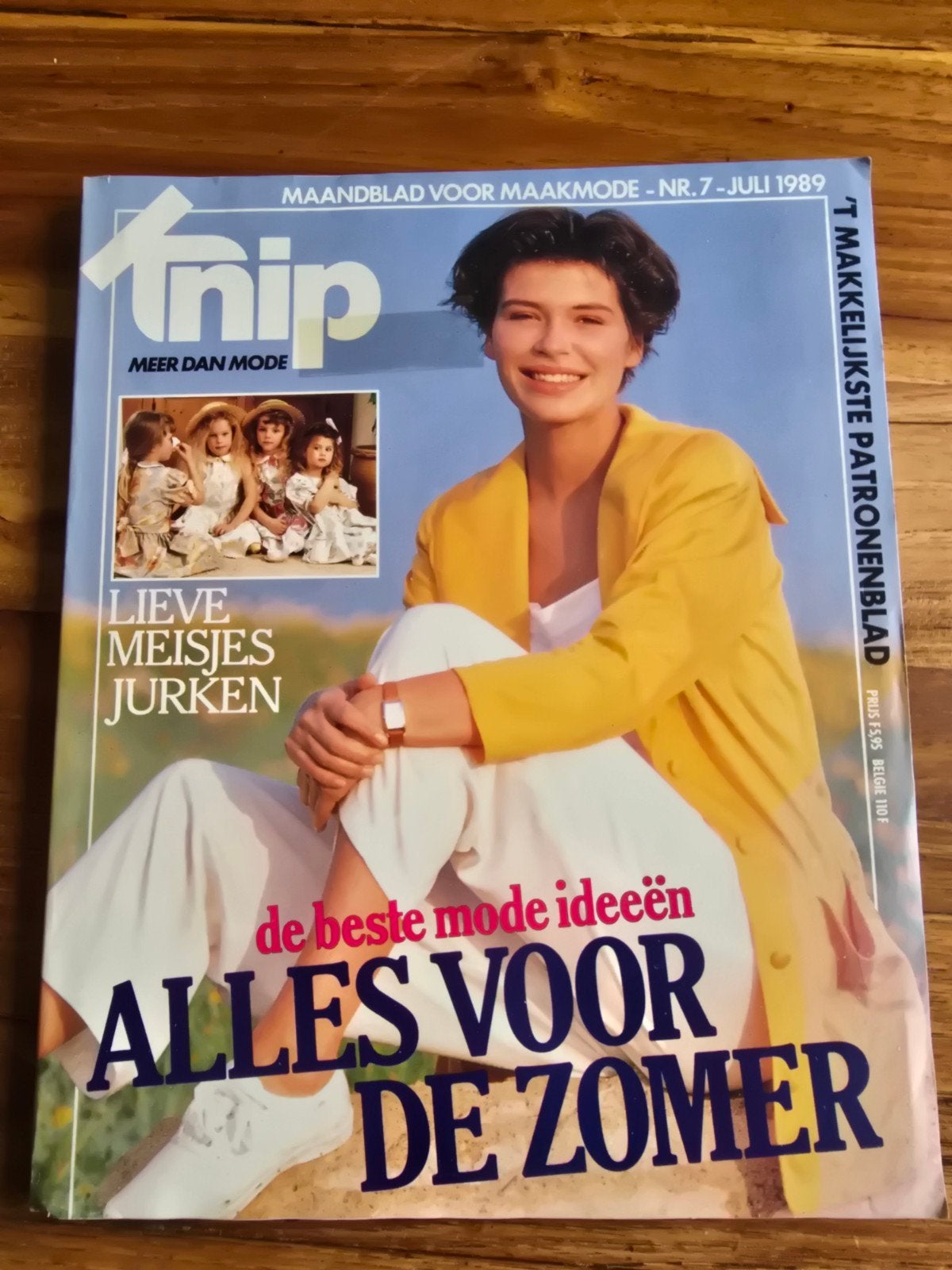 Vintage Knip Maandblad Juli 1989 - Compleet met patronen, Ophalen of Verzenden, Zo goed als nieuw, Overige typen