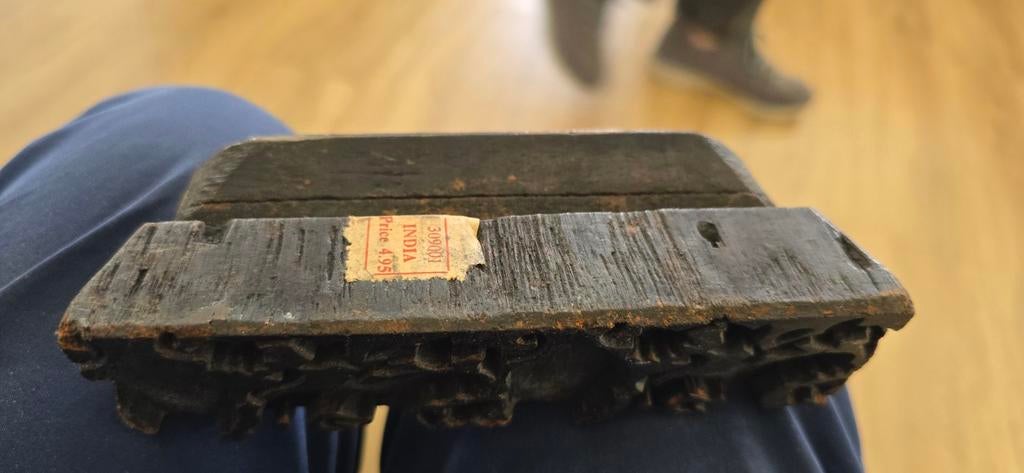Zeer oude Indiase Batik stempel - Uniek handwerk, Verzenden