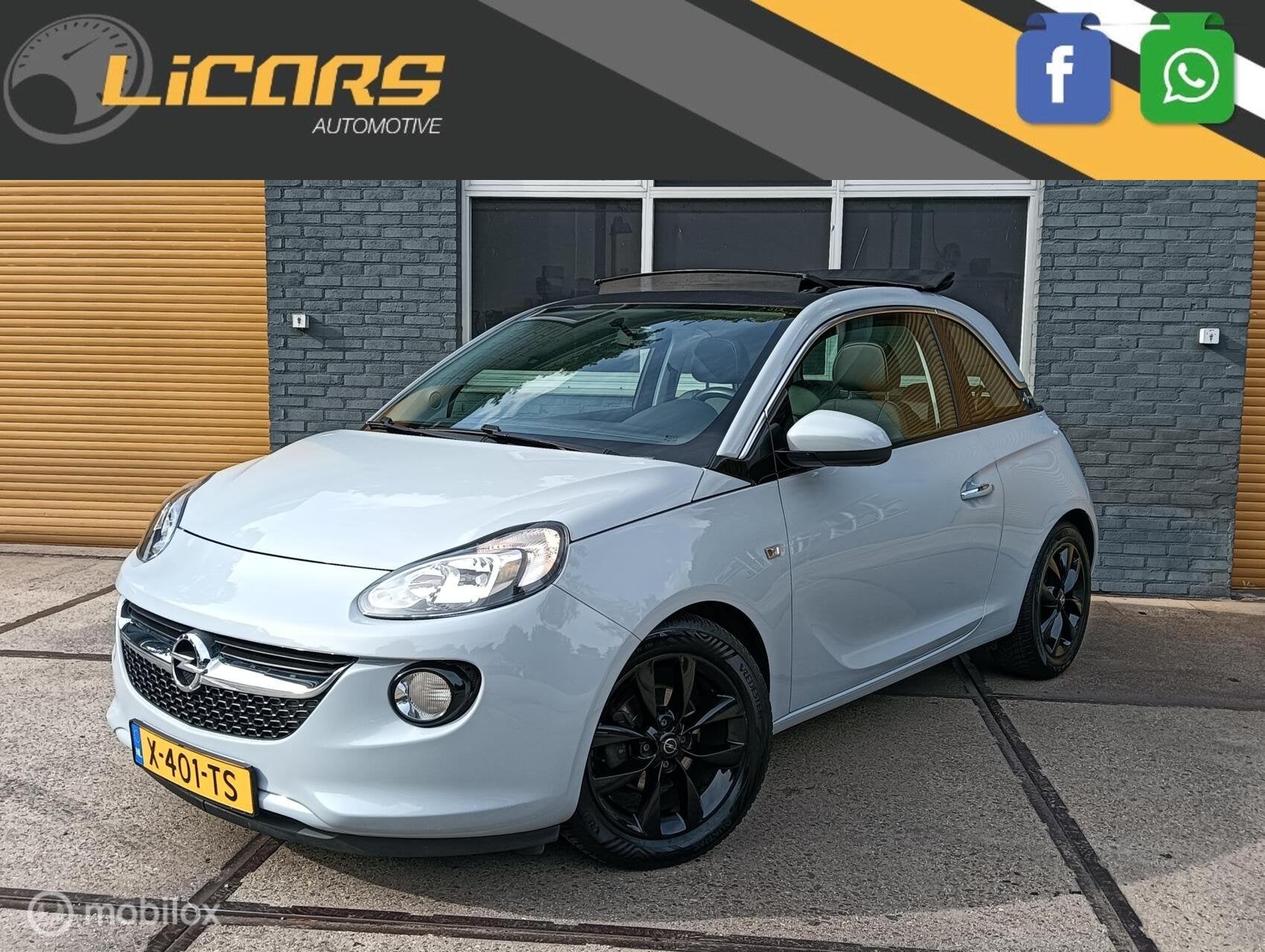 Opel ADAM 1.4 automaat cabrio-top/all season banden, 4 cilinders, 4 stoelen, Leder en Stof, Bedrijf