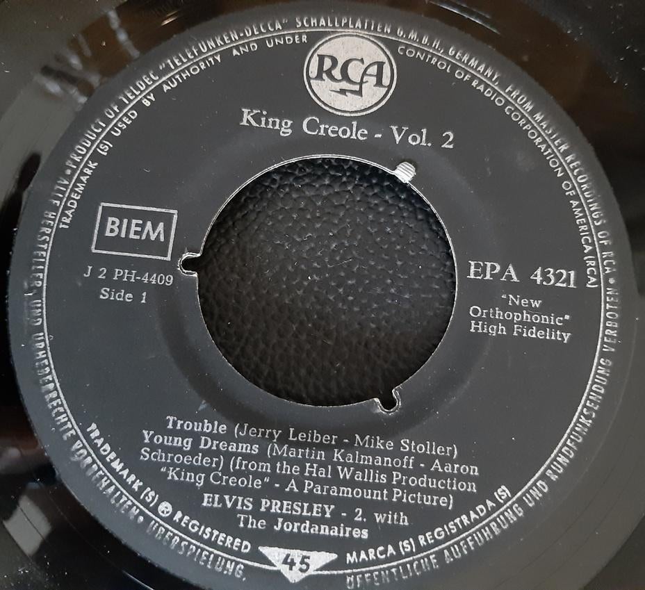 Elvis Presley – King Creole Vol. 2, Cd's en Dvd's, Vinyl Singles, Gebruikt, Beschermende buitenhoes, Originele persing, Single