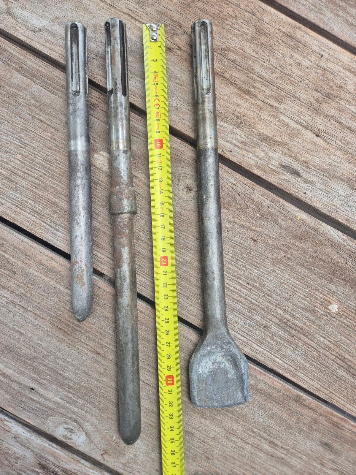 SDS Max Beitels Set - Puntbeitel, Platte Beitel, Ophalen of Verzenden, Gebruikt, Beitel